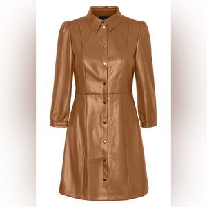 Vero Moda Faux Leather Dress - XS